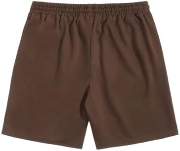 Shenhe Men's Casual String Workout Running Lounge Shorts Letra gráfica da cintura elástica shorts