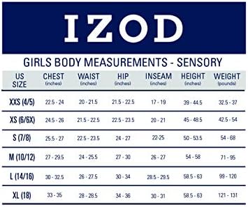 Izod Girls 'School Uniform Sensory Friendly Slave Polo Camisa Polo, Fechamento de Botão e Decote Interior