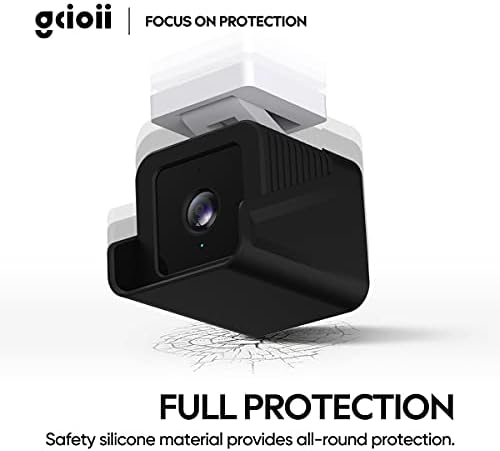 Peles de silicone protetor GCIOII apenas para câmera Wyze Cam V3-Acessórios de proteção/capa protetores/capa de protetores/capa