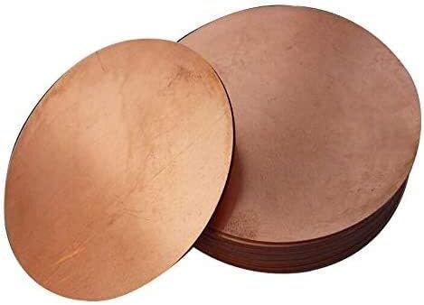 Z Crie design Placa de latão 99,9% Placa de cobre Matérias -primas Matérias -primas de placa redonda Espessura da junta Metal
