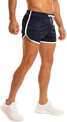 Ginástica de exercícios de curto -fosco de shorts de O ouber Men, executando shorts de elevação apertados