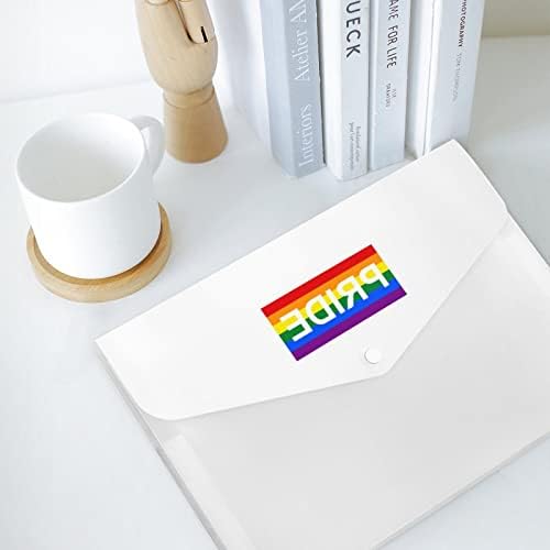 Bolsa de documentos da pasta de arquivo do orgulho gay LGBT com bolsa organizadora de arquivamento portátil de tamanho A4