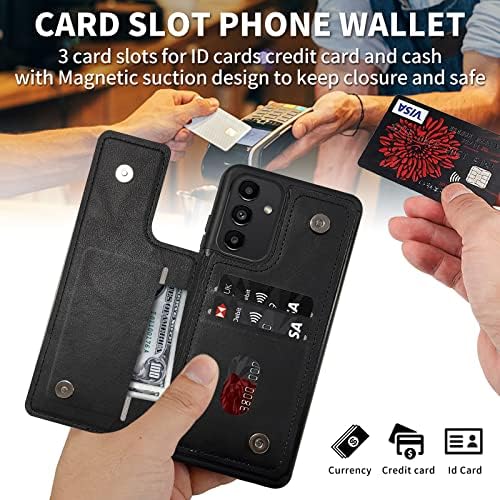 Caso Fuyocwe para Motorola Moto G Stylus 5G 2021 Caixa de telefone da carteira com suporte para cartão, capa de cartas de couro