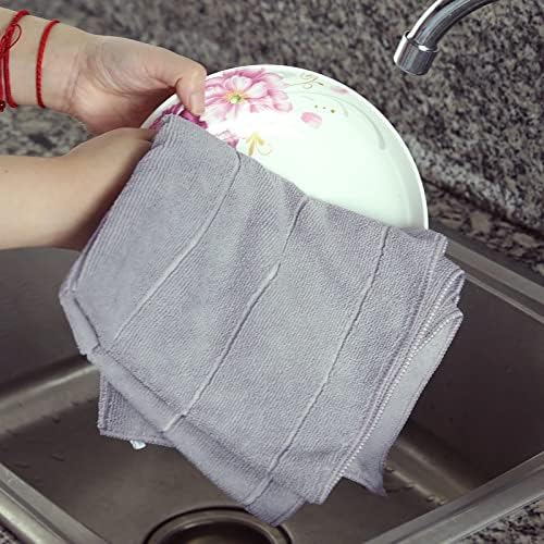 Sawqf pano de prato de microfibra macia 8pc/pacote super absorvente toalha de cozinha cotonete livre pano de limpeza