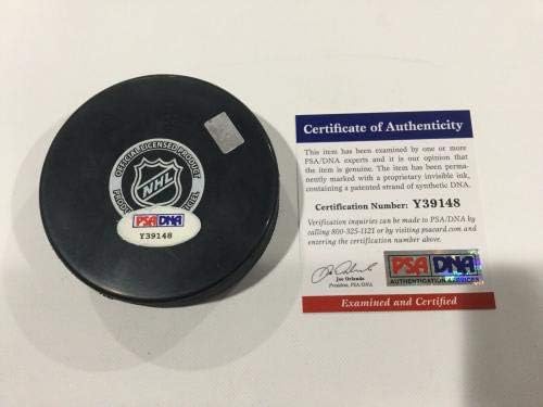 Matt Beleskey assinou autografado Anaheim Ducks Puck PSA DNA CoA B - Pucks de NHL autografados