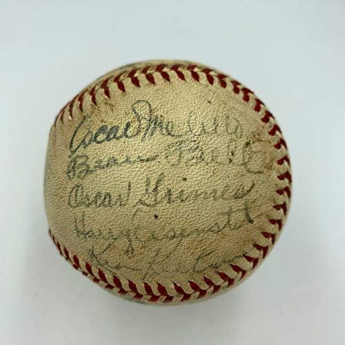 1939 A equipe de Cleveland Indians assinou o Centennial American League Baseball JSA COA - Bolalls autografados