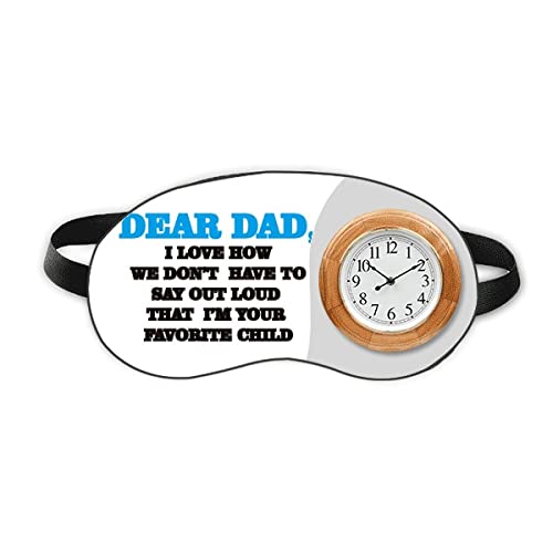 Caro Dad Dad Festival Citação do Sleep Eye Head Clock Capa de sombra de viagem