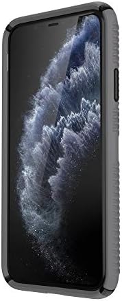 Speck Products Presidio2 Grip Case, compatível com iPhone 11 Pro Max, Grafite cinza/catedral cinza/preto/sangue vermelho