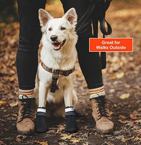 Sapatos de cachorro PECCI para pequenos cães grandes grandes- botas resistentes à água e protetores de pata- botas de