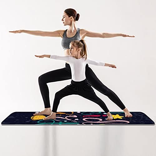 Siebzeh abstrato premium grosso de yoga mat para a saúde de borracha e fitness não deslizamento para todos os tipos de ioga