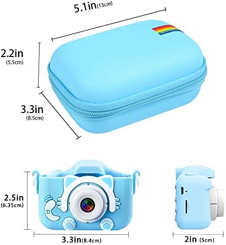 Caixa de câmera de Leayjeen Kids Compatível com Goopow/Sgainul/Gofunly/ARTCWK e mais Video Digital Camera Gift - Case para