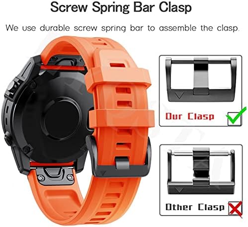 Ankang Silicone Oficial 26mm Redução rápida de 22 mm WatchBand WristStrap para Garmin Fenix ​​7 7x 6 6x 5x 5 3 hr Smart Watch EasyFit