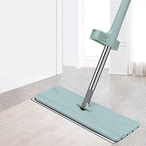 MOP MOP E SECO 17 Microfiber esfregar para limpeza de piso Lavagem de lavagem de lavagem livre com alça de aço inoxidável e almofadas