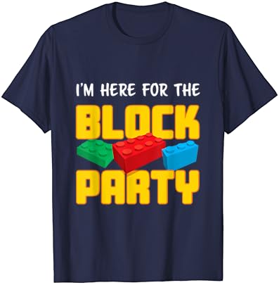 Bloco de construção engraçado Block Party PRES-K Men Women Kids T-shirt