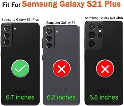 JSHRU para Samsung Galaxy S21 Plus 5G Case com proteção HD Protector Protector de choque, Love Plaking Mulheres femininas
