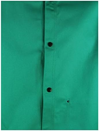 Magid Sparkguard livre de algodão resistente à chama PVC, 30 ”de comprimento, verde, tamanho 2xl