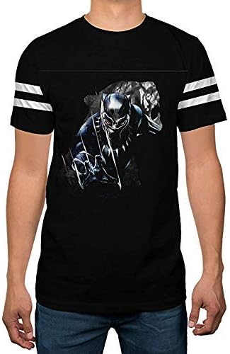 Marvel Black Panther Varsity Men's Black T-Shirt