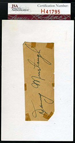 Danny Murtaugh JSA CoA autografado 3x5 Índice cortado Mão assinada piratas autênticos - itens diversos autografados da MLB