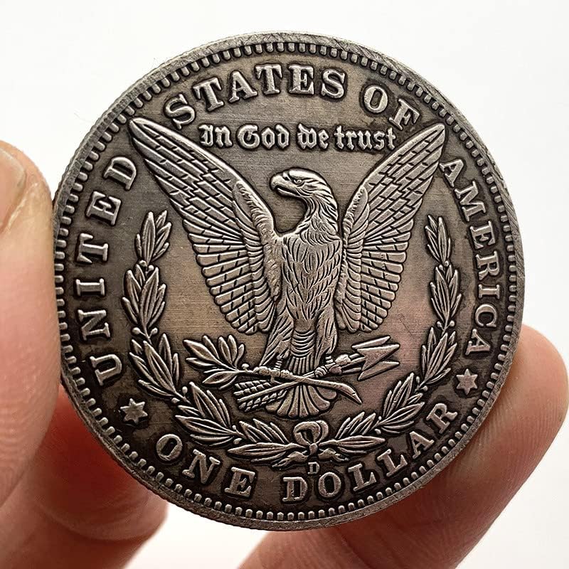 1890 Estátua de moeda de moeda errante da Liberty Brass Old Silver Comemoration Coin Craft Copper Silver Medal