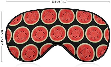Love Watermelon Sleep Máscara de capa noturna olho para homens bloqueia a luz para viagens de avião tira ajustável de soneca