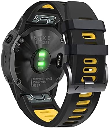 Substituição XJIM Smart Watch Band tiras para Garmin Fenix ​​7 7x 6 6x 5x 5 3HR Forerunner935 945 Pulteração de silicone de liberação
