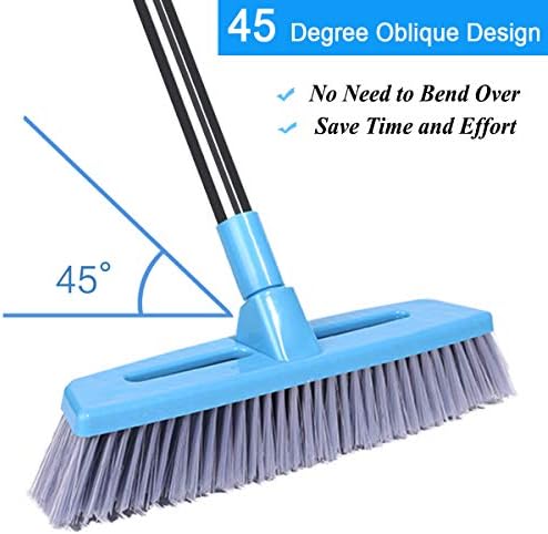 Escova de piso para limpar a escova de cozinha com a mão com pincel ajustável de maçaneta longa-50.4
