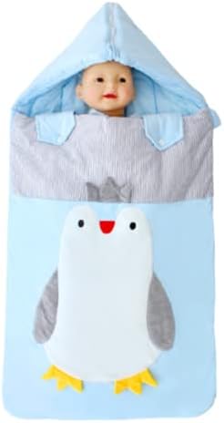 Ljfli mochila saco de dormir saco de dormir bebês recém-nascidos bebês saem e abraça colchas de algodão fino na primavera