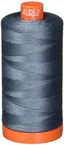 Aurifil Mako Cotton Thread Solid 50wt 1422yds cinza escuro