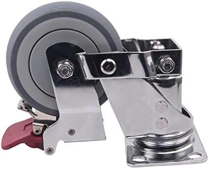 Roda universal de amortecimento silencioso de Pikis com roda de mola anti-sísmica, para equipamentos pesados, portão, rodízios industriais