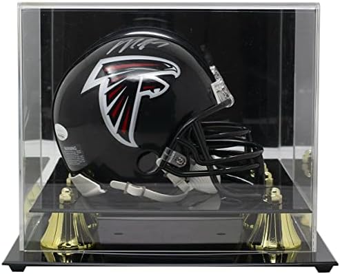 Michael Vick assinou o capacete de réplica do Mini Black Mini com Case JSA ITP - Capacetes NFL autografados