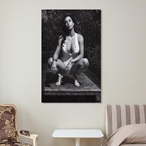 Modelo feminino sexy Kim Kardashian Boy's Gift Room Posters de arte estética pinturas de arte de parede decoração de parede decoração