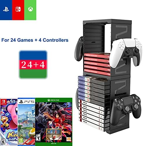 ASFSKY Universal Game Storage Tower e PS5 Controller Charger