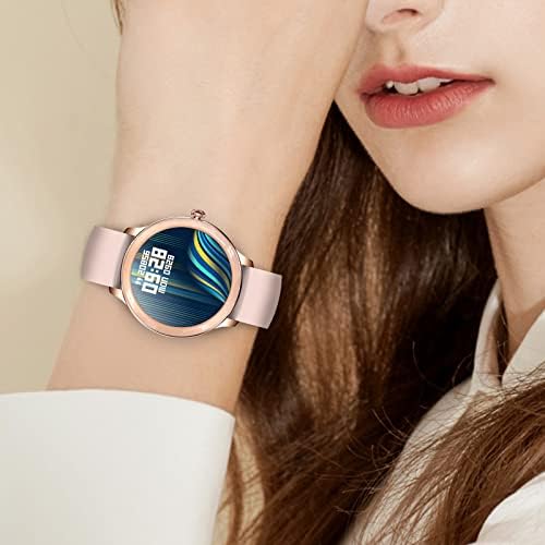 Relógios inteligentes de Loluka para mulheres, rastreador de fitness à prova d'água 3ATM com rastreador de sono, Bluetooth Smartwatch para Android iOS Phones Pink