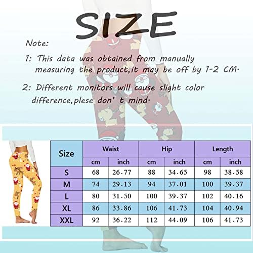 Leggings for Women Casual Christmas Pattern Stret High Caists Floral Pances Impresso Yoga Christmas Running Fitness Calças
