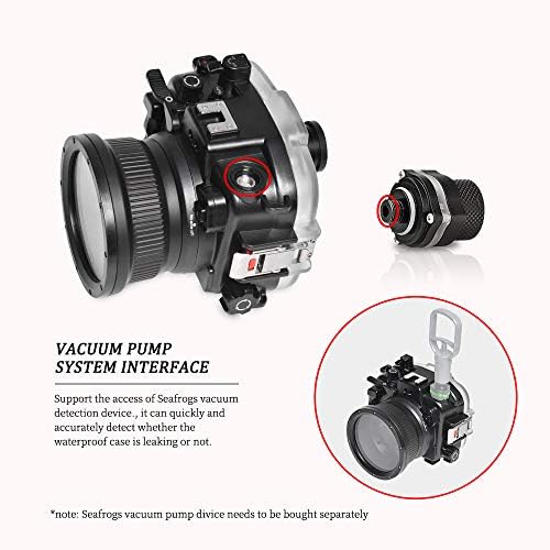 Sapos marinhos subaquáticos Caixa de câmera compatível com Canon EOS M50 15-45mm 18-55mm Ipx8 40m/130ft Profundidade
