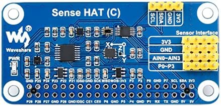 Sentir chapéu para a placa da série Raspberry Pi, com vários sensores a bordo, expansão de anúncios para suportar sensores externos