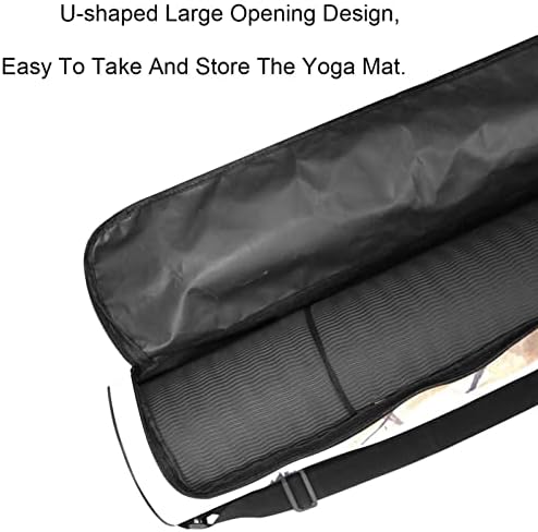 Bolsa de tapete de ioga, codor de codorna Exercício de ioga transportadora de tapete full-zip yoga tape