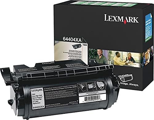 Lexmark 64404XA T644 Programa de retorno extra de alto rendimento cartucho de impressão, preto