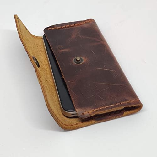Caixa de coldre de couro em coldre para ZTE Blade V10 Vita, capa de telefonia de couro genuína, estojo de bolsa de couro