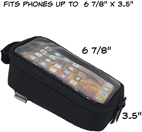 Bikase Beetle x Suporte de telefone para tubo superior ou montagem em haste -Compatível com o iPhone 14, 14 Pro, 13, 12,