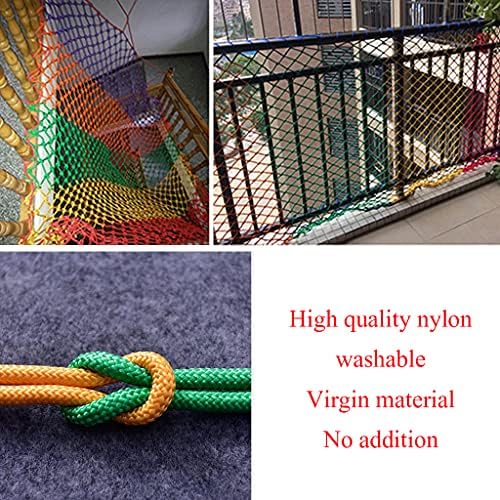 BWBZ Colored Nylon Safety Suporte Customização Rapa Espessura de 6 mm Distância líquida 15 cm Material não-tóxico de corda anti-queda