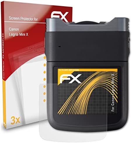 Protetor de tela AtFolix compatível com Canon Legria mini x filme de proteção de tela, filme de protetor FX anti-reflexivo e absorvente
