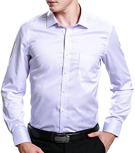 Camisas de botão de manga longa masculina para baixo