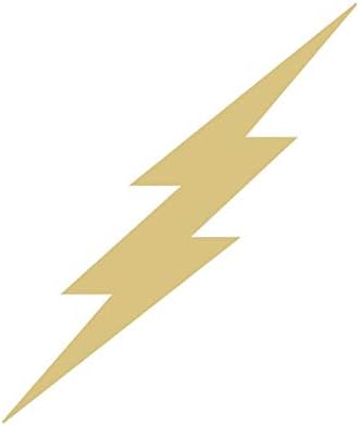 Lightning Bolt Cutout Decoração de casa inacabada Decoração sazonal Thunder Storm Day Day Craft Mdf MDF Estilo de lona 2
