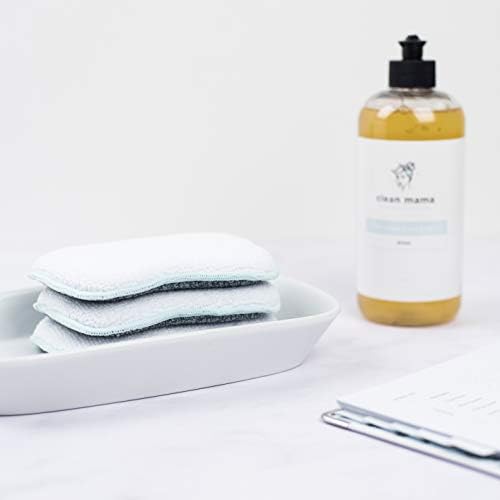 Esponjas limpas de esfregamento de espuma da mama | Conjunto de 12 esponjas para limpeza, lavagem, pratos e bancadas