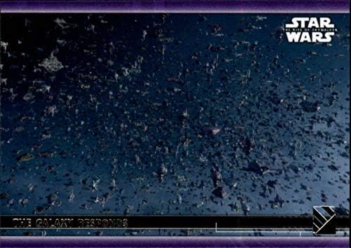 2020 Topps Star Wars The Rise of Skywalker Série 2 Purple 83 O Galaxy responde