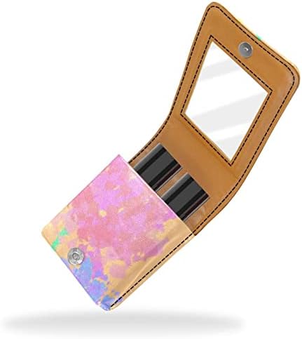 Bolsa de batom de batom de maquiagem de oryuekan com espelho portátil de armazenamento de armazenamento portátil portátil