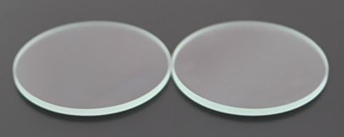 5pcs 52 mm x 1,5 mm de lente plana de vidro transparente lente redonda