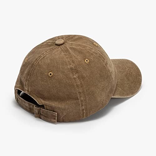ZPERVOBA Caps de beisebol ajustável de algodão vintage lavado