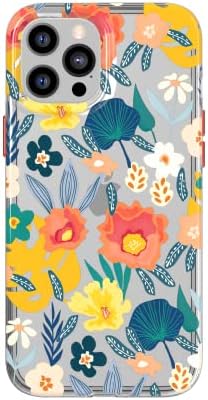 Tech21 EVO Art Garden Botânico para iPhone 12 Pro Max-Caixa de telefone protetora com proteção multi-grop de 10 pés e obras de arte